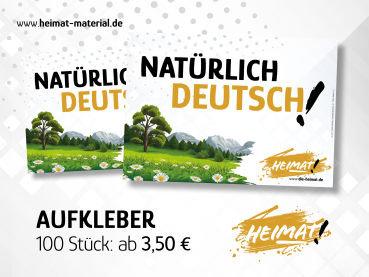 Aufkleber "Natürlich Deutsch"