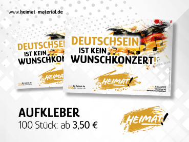 Aufkleber "Deutschsein"