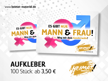 Aufkleber "Mann & Frau"