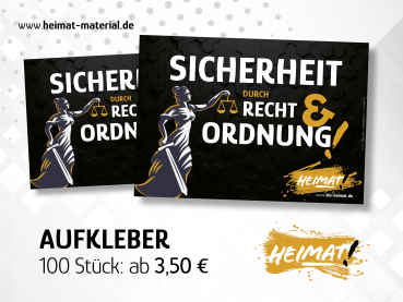 Aufkleber "Sicherheit"