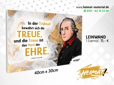 Leinwand "Friedrich der Große" - 40x30