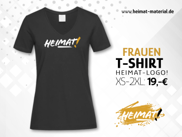 Frauen T-Shirt "HEIMAT-Logo" Schwarz