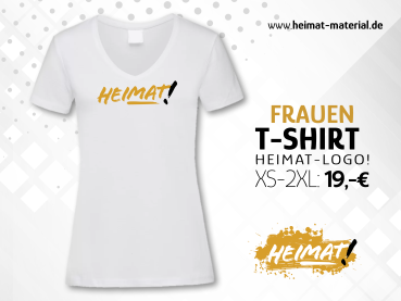 Frauen T-Shirt "HEIMAT-Logo" Weiß