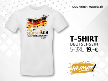 T-Shirt "Deutschsein" Weiß