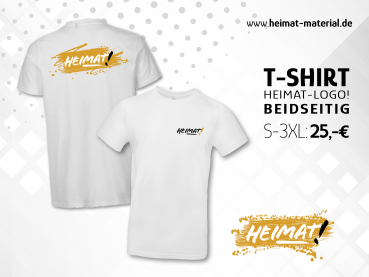 T-Shirt "HEIMAT-Logo Beidseitig" Weiß