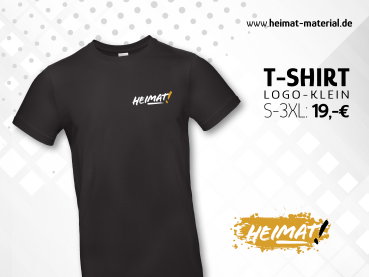 T-Shirt "HEIMAT-Logo Klein" Schwarz