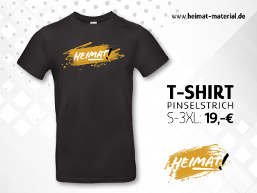 T-Shirt "Pinselstrich" Schwarz