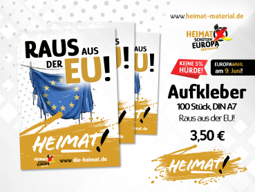Aufkleber "Raus aus der EU"
