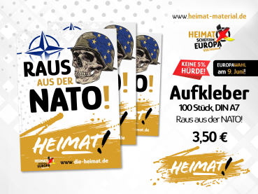 Aufkleber "Raus aus der NATO"