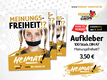 Aufkleber "Meinungsfreiheit"