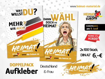Doppelpack-Aufkleber "Deutschland"