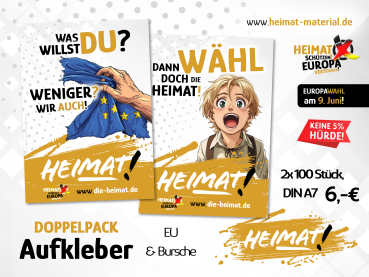 Doppelpack-Aufkleber "EU"