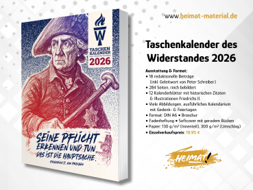 Taschenkalender des Widerstandes 2026