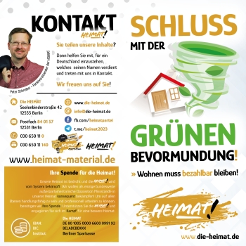 Flugblatt "Grüne Bevormundung"