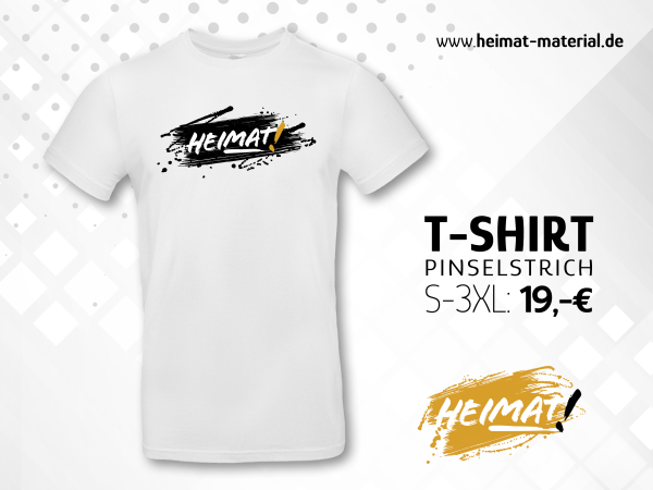 T-Shirt "Pinselstrich" Weiß