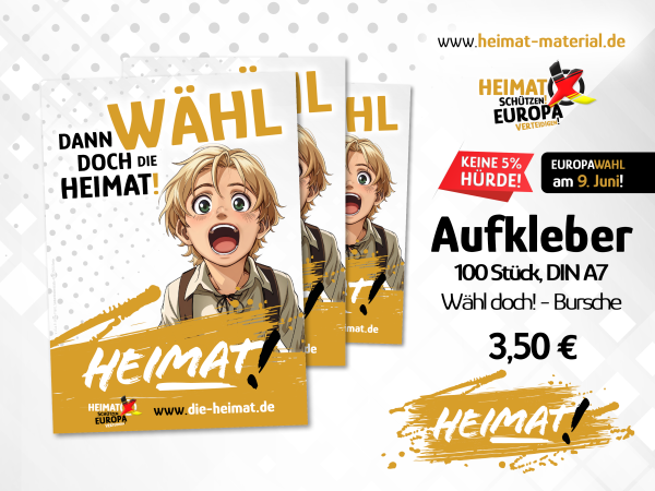 Aufkleber "Wähl Doch" - Bursche