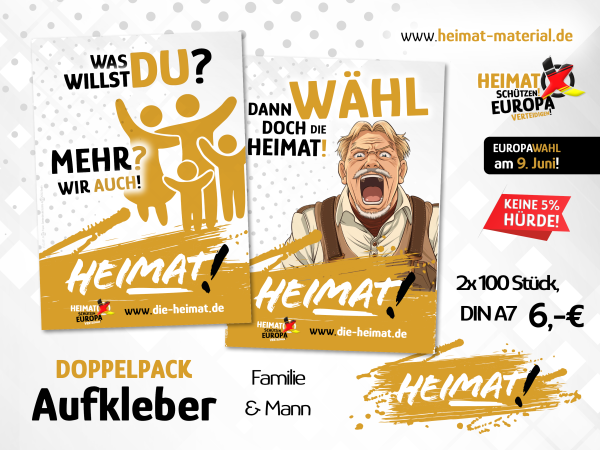 Doppelpack-Aufkleber "Familie"