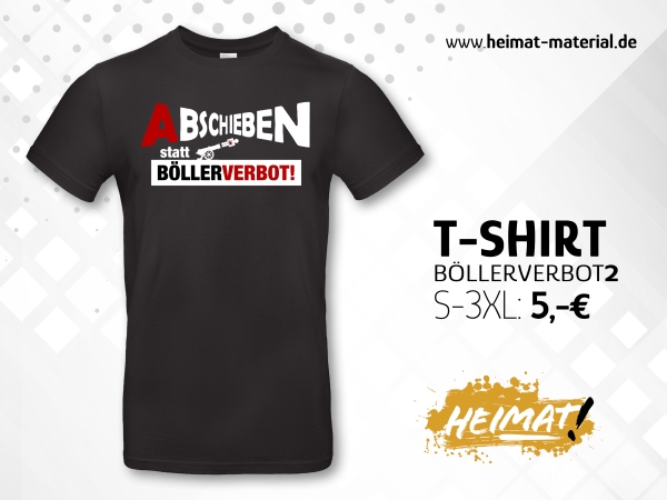 T-Shirt "Abschieben statt Böllerverbot 2" Schwarz