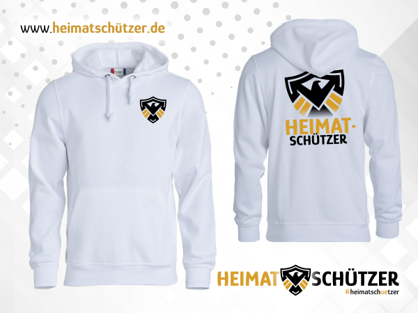 Kapuzen Pullover Weiß - Heimatschützer