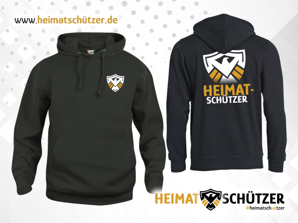 Kapuzen Pullover Schwarz - Heimatschützer