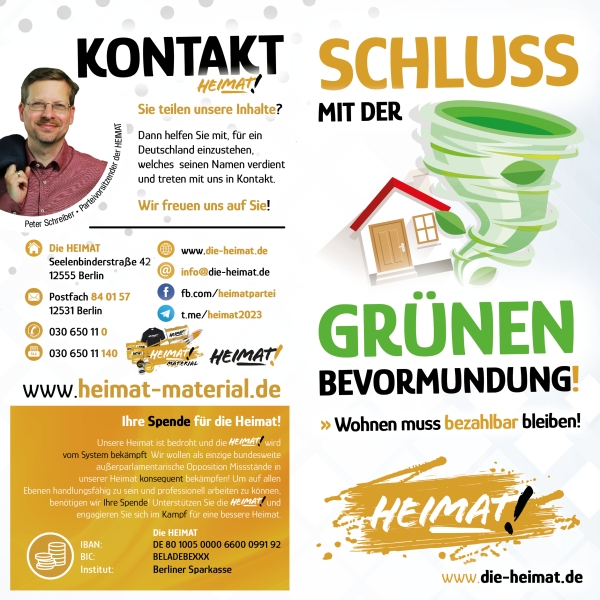 Flugblatt "Grüne Bevormundung"